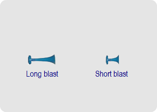 Sound signal of one Long, one short